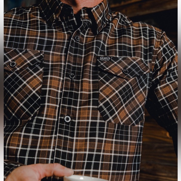 DIXXON JAMES COFFEE CO. FLANNEL - Picture 5 of 11